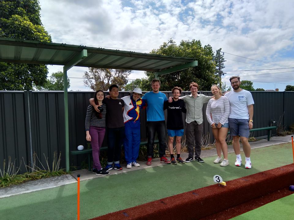 An afternoon of social bowls with James (photographer), Richard, Amelia, myself, Cameron, Lachlan, Patrick, Izzy, and Moss